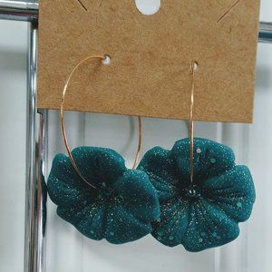 Handmade Hoop Clay Earrings